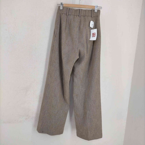 アンティメテ iNtimite センタープリーツ ツイードパンツ レディース JPN:M