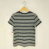 ラルフローレン RALPH LAUREN 総柄 ボーダー フレンチスリーブ クルーネックコットンTシャツ レディース import:XL