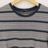 ラルフローレン RALPH LAUREN 総柄 ボーダー フレンチスリーブ クルーネックコットンTシャツ レディース import:XL