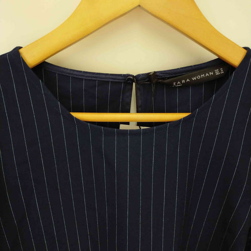ザラ ZARA シャーリング袖ブラウス レディース M