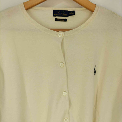 ポロラルフローレン POLO RALPH LAUREN PIMA COTTON ピマコットン ポニー刺繍 カーディガン レディース import:L