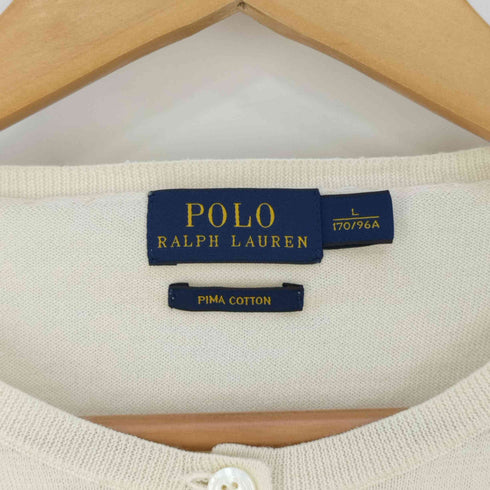 ポロラルフローレン POLO RALPH LAUREN PIMA COTTON ピマコットン ポニー刺繍 カーディガン レディース import:L
