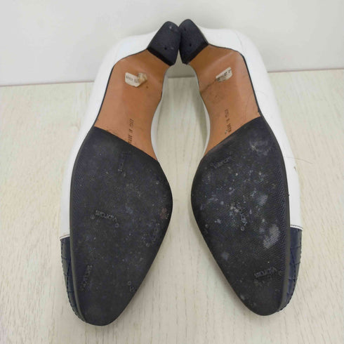 サルヴァトーレフェラガモ Salvatore Ferragamo キルティング切替ヒールパンプス レディース 22.5