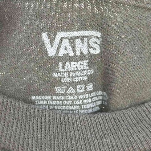 バンズ VANS メキシコ製 フロントロゴプリント クルーネックTシャツ メンズ import:L