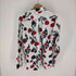 ブラックコムデギャルソン BLACK COMME des GARCONS AD2017 花 鎖 柄 L/S レギュラーカラー シャツ メンズ JPN:L