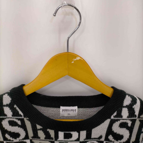 REBELLIOUS BEHAVIOR 総柄ニット メンズ JPN:XL