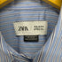 ザラ ZARA オーバーサイズ ストライプシャツ レディース import:XS