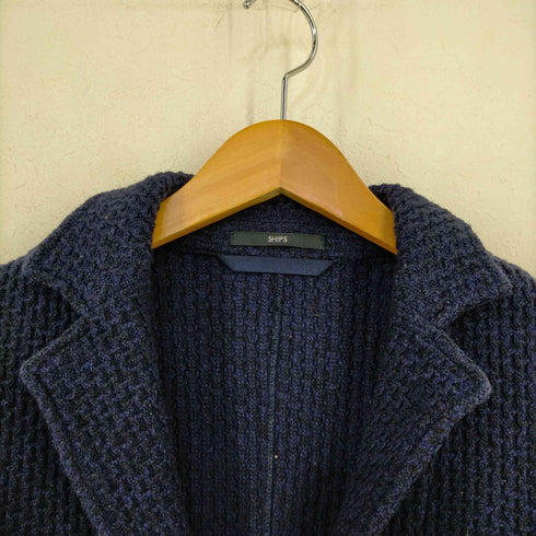 シップス SHIPS 2B TEXBIRD ニット テーラードジャケット メンズ S
