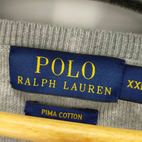 ポロラルフローレン POLO RALPH LAUREN PIMA COTTON スモールポニー刺繍 Vネックセーター メンズ XXL