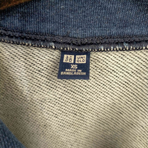 ユニクロ UNIQLO インディゴスウェットカーディガン メンズ JPN:XS