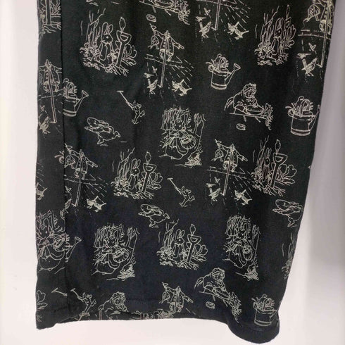 サマンサモスモス samansa Mos2 キャラクター 総柄 ワイドパンツ レディース FREE