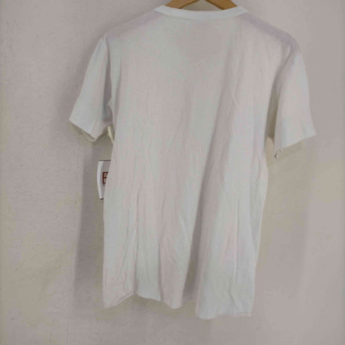 ヘルスニット Healthknit CLASSIC WEIGHT ネコ目ボタン ヘンリーネック S/S Tシャツ メンズ M