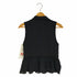 トリココムデギャルソン tricot COMME des GARCONS AD2008 染色加工 ノースリーブフリルブラウス レディース JPN:S