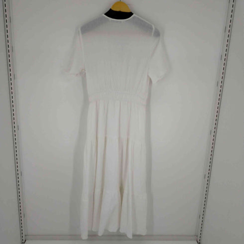 ザラ ZARA COTTON RUSTIC TIERED LONG DRESS レディース M