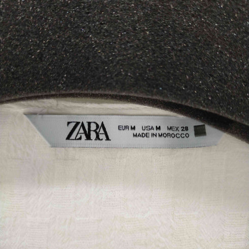 ザラ ZARA COTTON RUSTIC TIERED LONG DRESS レディース M