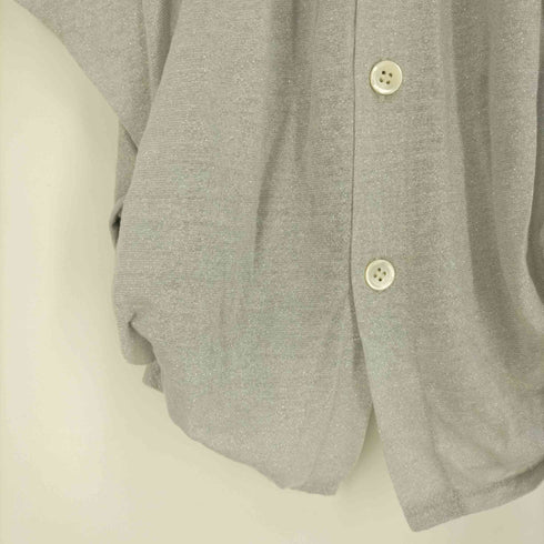 トリココムデギャルソン tricot COMME des GARCONS AD2009 テンセルキュプラポリ ラメ パフスリーブ カーディガン レディース JPN:S