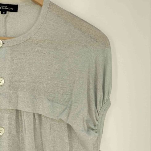 トリココムデギャルソン tricot COMME des GARCONS AD2009 テンセルキュプラポリ ラメ パフスリーブ カーディガン レディース JPN:S