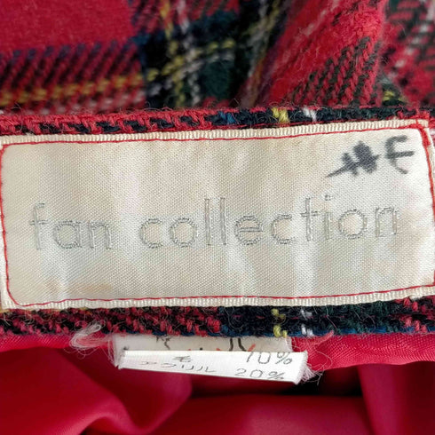 fan collection タータンチェック フレアスカート レディース