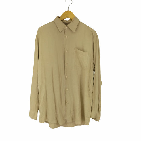 CEZANI シルク100% 総柄 L/S シャツ メンズ import:M
