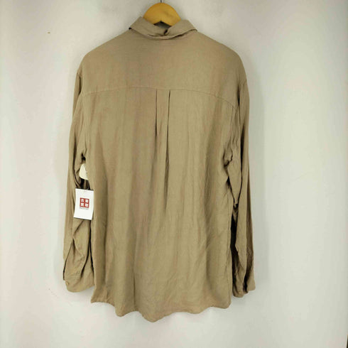 CEZANI シルク100% 総柄 L/S シャツ メンズ import:M