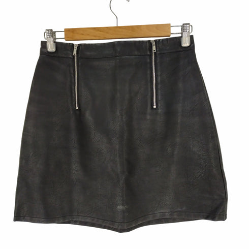 ザラ ZARA ダブルジップレザースカート レディース JPN:M
