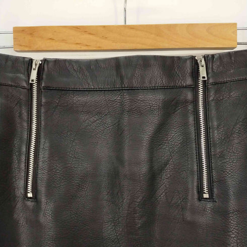 ザラ ZARA ダブルジップレザースカート レディース JPN:M
