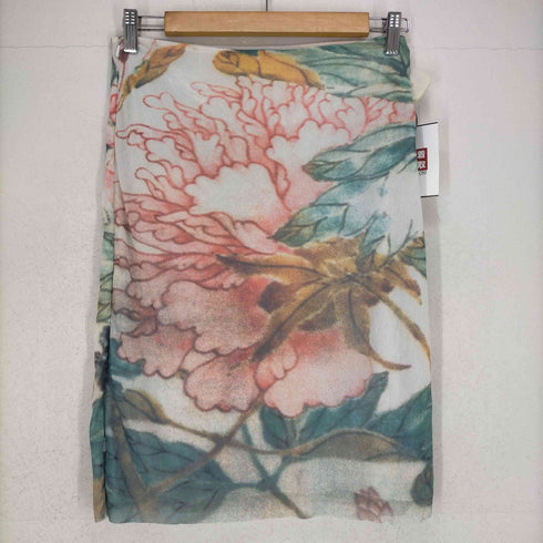 ヴィヴィアンタム VIVIENNE TAM 00S 菊転写プリントサイドジップタイトスカート レディース 0