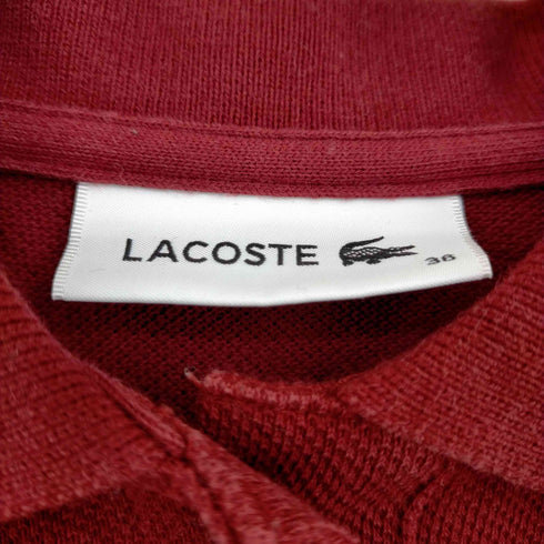 ラコステ LACOSTE 配色カラー ブロックポロシャツ レディース 36