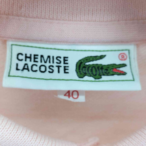 シュミーズ ラコステ CHEMISE LACOSTE ワンポイントロゴ S/S ポロシャツ メンズ US:40