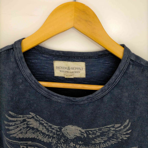 デニムアンドサプライ ラルフローレン DENIM & SUPPLY RALPH LAUREN スラブ地 Tシャツ イーグル メンズ import:M