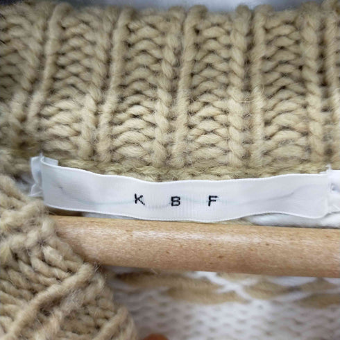 ケイビーエフ KBF ノルディック柄 ジャギー ニット レディース ONE SIZE