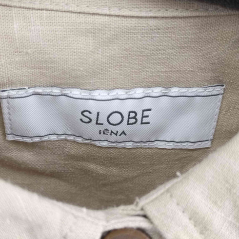 スローブイエナ SLOBE IENA レーヨンリネンシャツワンピース レディース