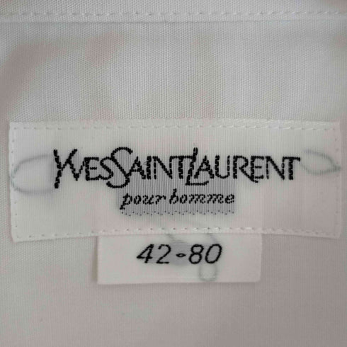 イヴサンローラン Yves Saint Laurent コットン レギュラーカラーシャツ ドレスシャツ メンズ 42-80