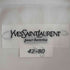 イヴサンローラン Yves Saint Laurent コットン レギュラーカラーシャツ ドレスシャツ メンズ 42-80