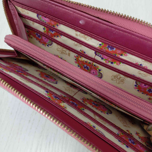 アナスイ ANNA SUI エナメルレザー 長財布 レディース