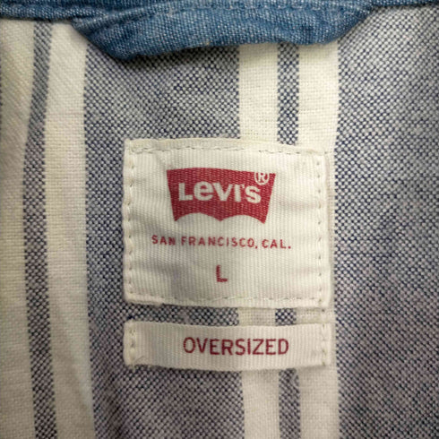 リーバイス Levis OVERSIZED 半袖デニムシャツ メンズ import:L
