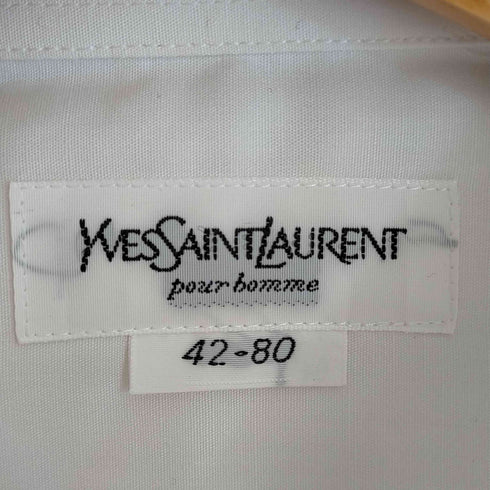 イヴサンローラン Yves Saint Laurent コットン レギュラーカラーシャツ ドレスシャツ メンズ 42-80