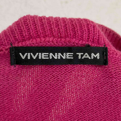 ヴィヴィアンタム VIVIENNE TAM 00S 花刺繍Vネックニット レディース 0
