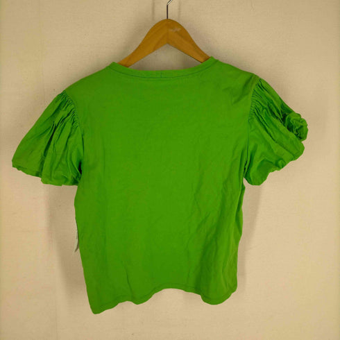 ザラ ZARA ボリュームスリーブ クルーネックTシャツ レディース JPN:S