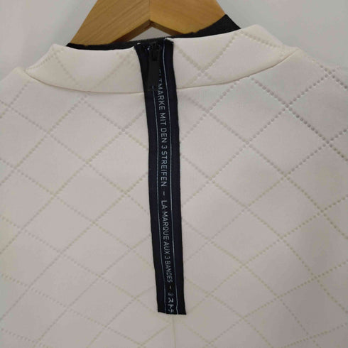 アディダス adidas Embossed Cropped Tee White クロップド エンボス ダンボール バックジップ レディース JPN:S