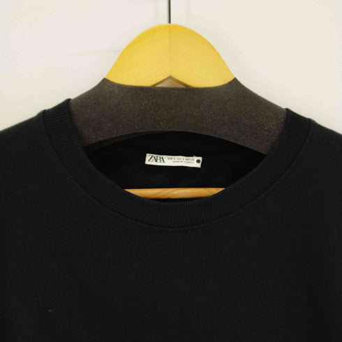 ザラ ZARA クロップドクルーネックカットソー レディース JPN:S