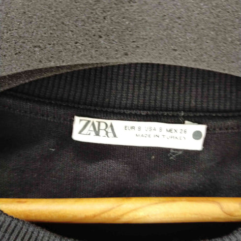 ザラ ZARA クロップドクルーネックカットソー レディース JPN:S