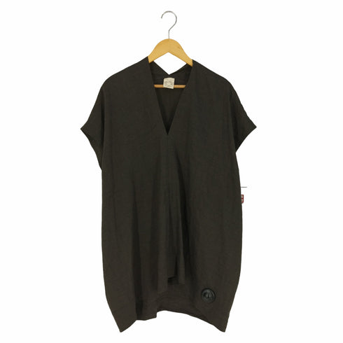 ヤンヤンヴァンエシュ JAN-JAN VAN ESSCHE #30 SHORT SLEEVELESS WIDE FIT TUNIC WITH V-NECK メンズ import:M