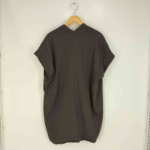 ヤンヤンヴァンエシュ JAN-JAN VAN ESSCHE #30 SHORT SLEEVELESS WIDE FIT TUNIC WITH V-NECK メンズ import:M