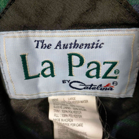 ラ パス LA PAZ 90S 韓国製 裏地チェック ダービージャケット メンズ JPN:L