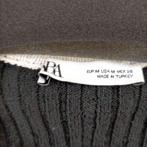 ザラ ZARA コントラストフリル カーディガン レディース import:M