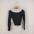 ザラ ZARA コントラストフリル カーディガン レディース import:S