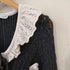 ザラ ZARA コントラストフリル カーディガン レディース import:S