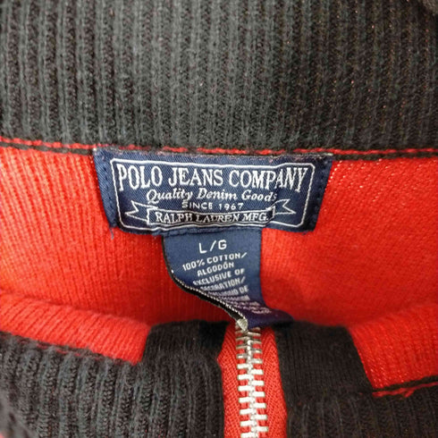 ポロジーンズカンパニーラルフローレン POLO JEANS COMPANY RALPH LAUREN コットンハーフジップニット メンズ JPN:L