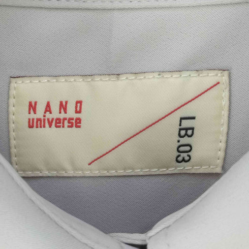 ナノユニバース nano universe LB.03/バッククロスドレープオーバーシャツ レディース JPN:1